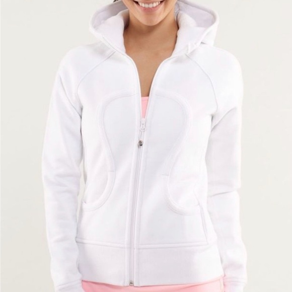 Lululemon scuba hoodie full zip white - Picture 1 of 11
